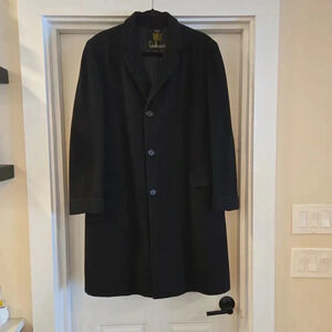 Vintage 100% Cashmere Anderson Little Co. Coat Mens Size Medium Large Black